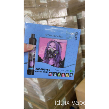 Penjualan panas fumot randm dazzle 6000 puffs nic